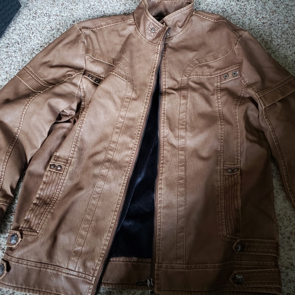 Mens leather jacket
